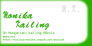 monika kailing business card